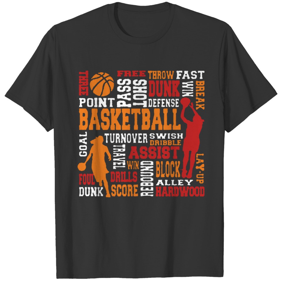 Basketball Shoot Cool Logo T-shirt