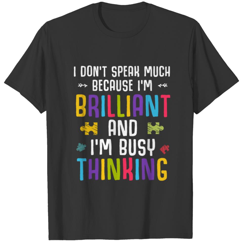 Autism Awareness Brilliant Child Autistic Puzzle T-shirt
