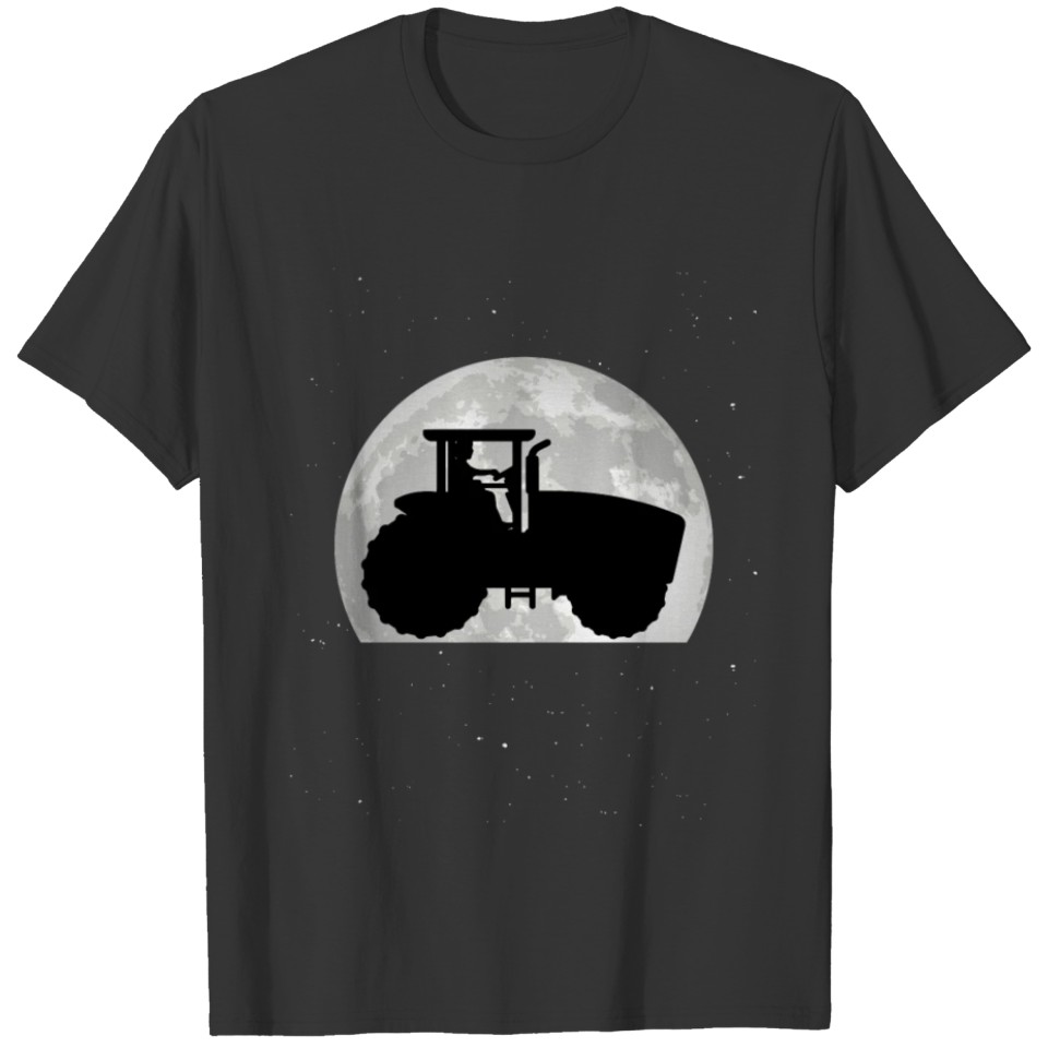 Tractor Moon Farmer Driver T Shirts