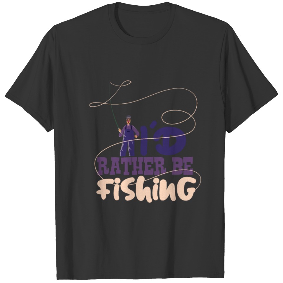 Fisherman Fly Fishing Sport Fun T-shirt