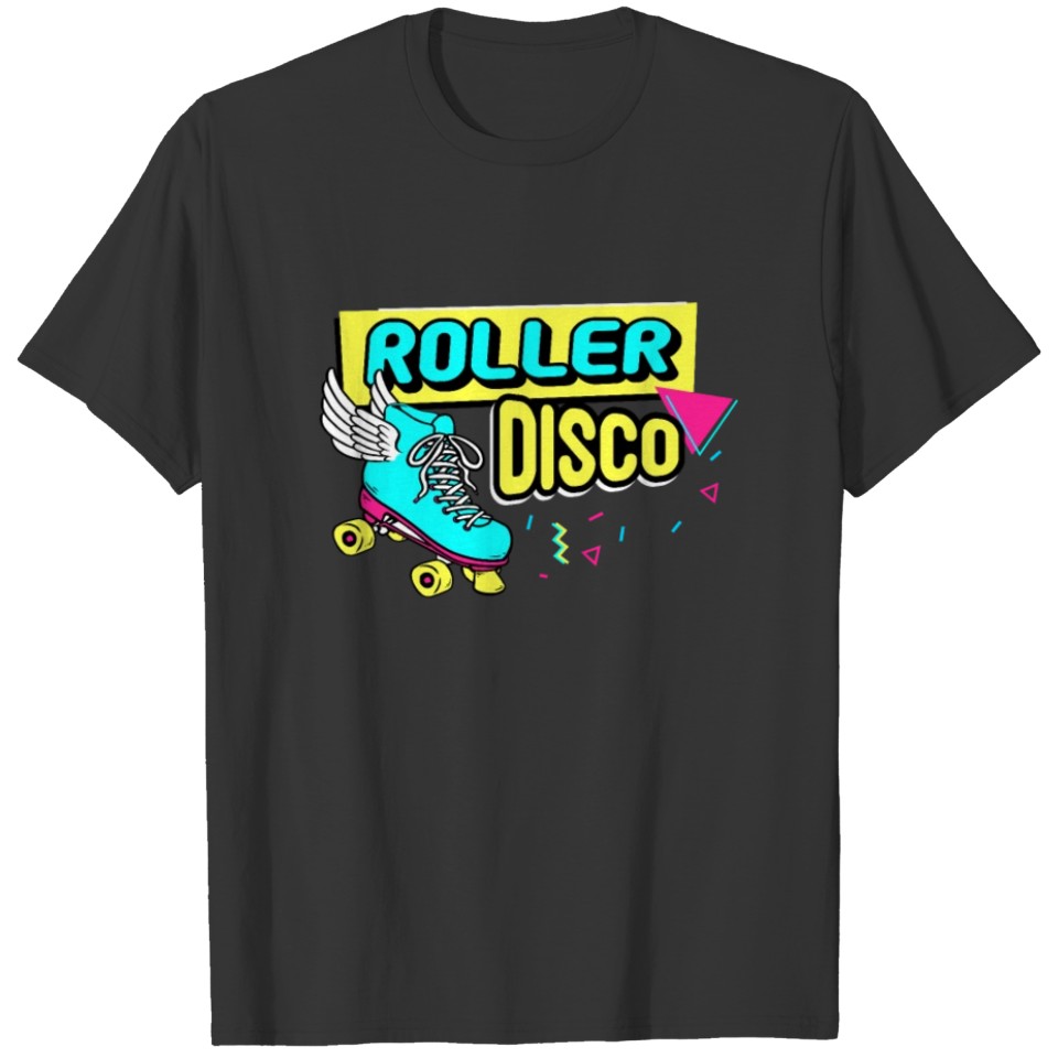 Vintage Quad Roller Skates 90s Roller Skater Girl T Shirts