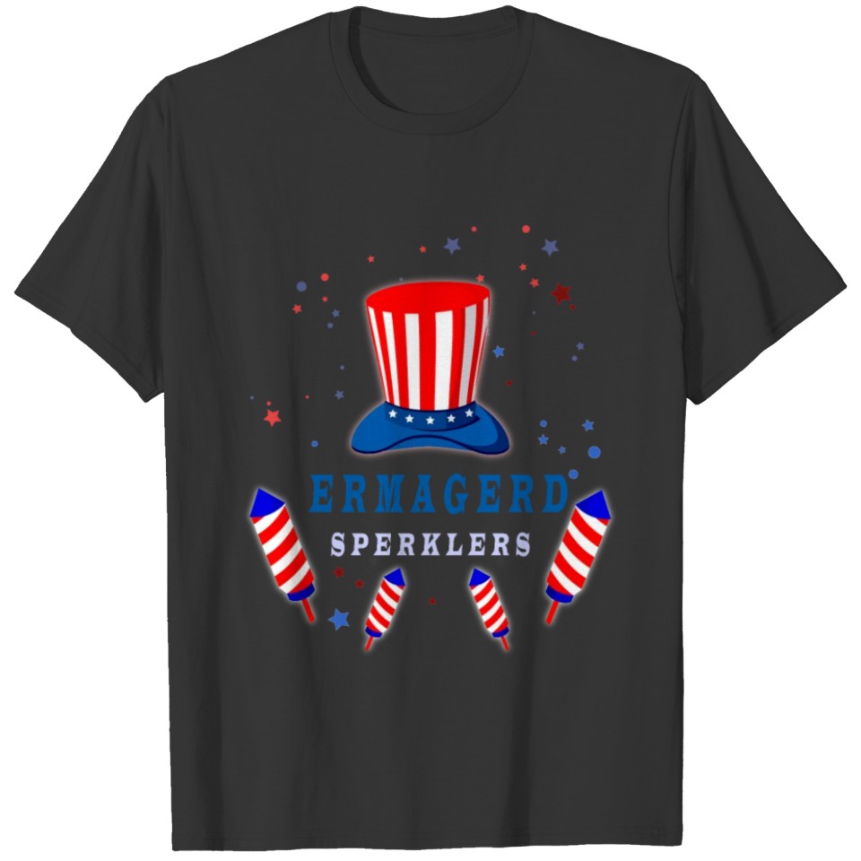 Ermagerd Sperklers Fireworks T-shirt