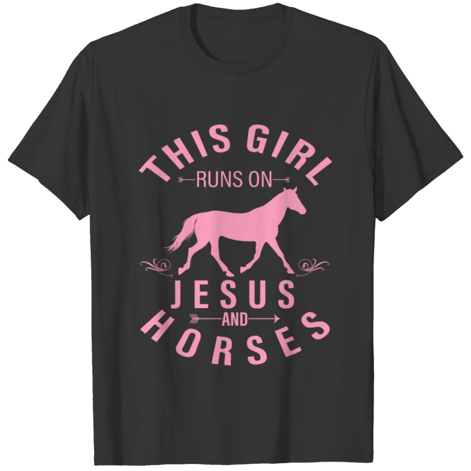 Horse Christian Jesus Equestrian Horseback Riding T-shirt