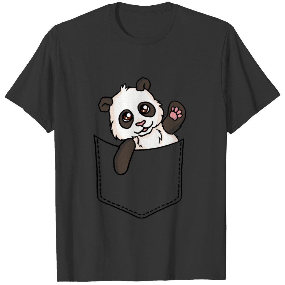 Cute little Chibi Pocket Panda T-shirt