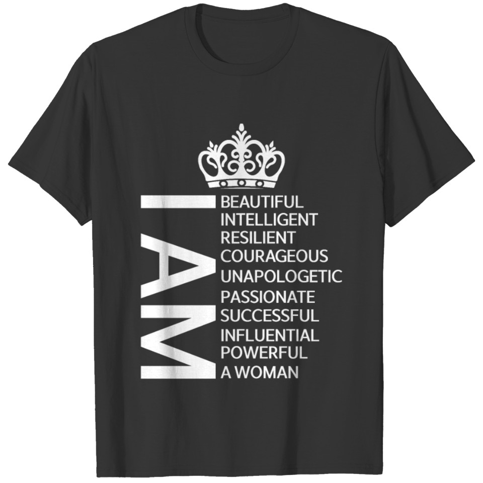 I Am Beautiful Positive Affirmation Woman Sayings T-shirt