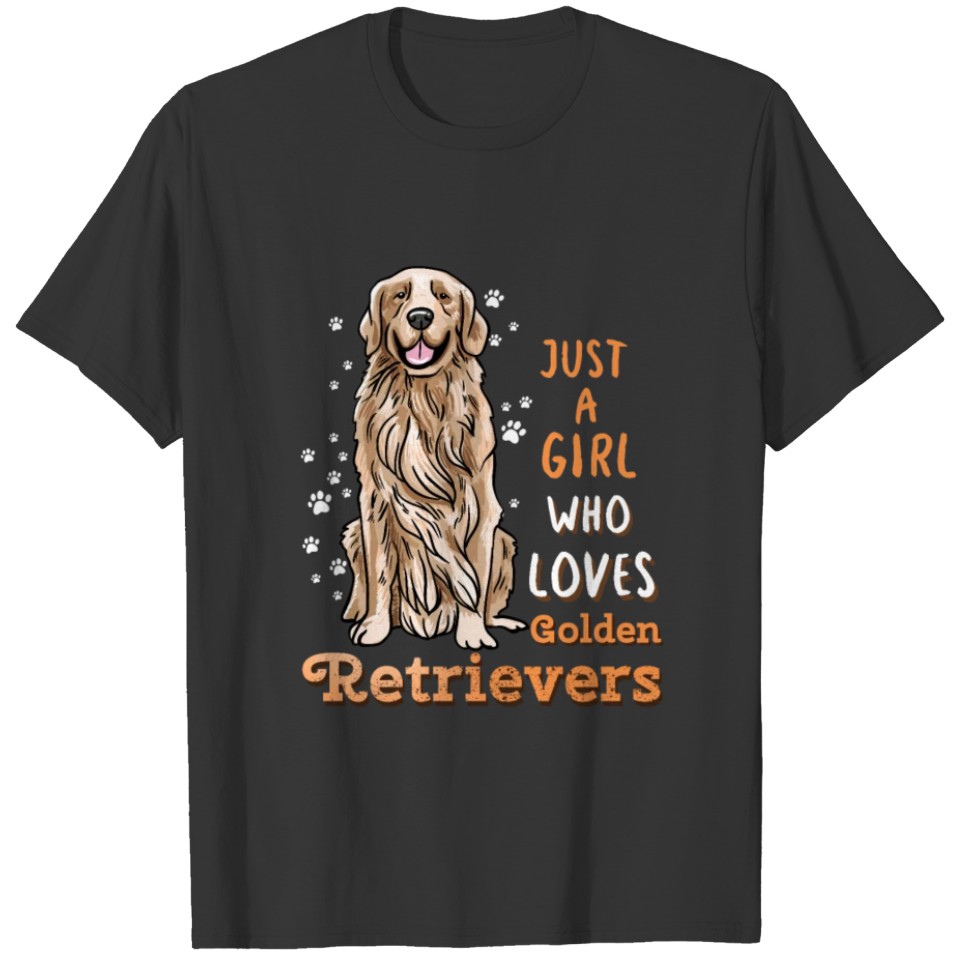 Just A Girl Who Love Golden Retriever T-shirt