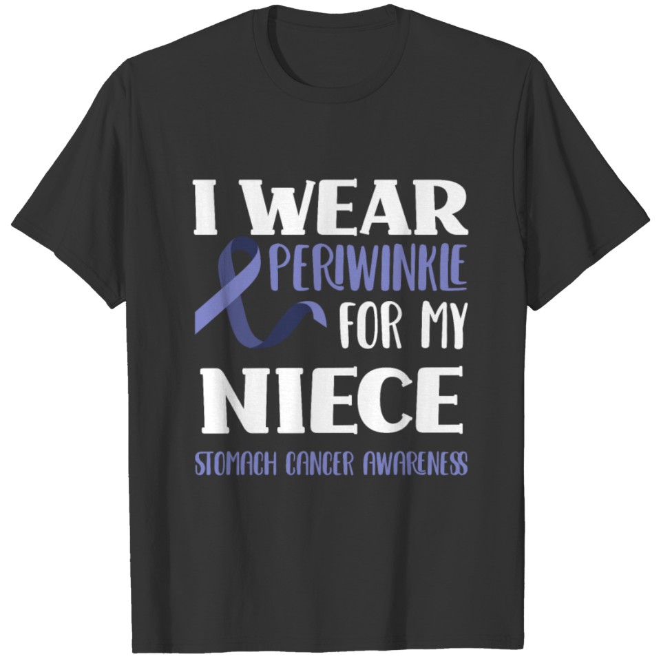 I Wear Periwinkle For My Niece Stomach Cancer T Shirts