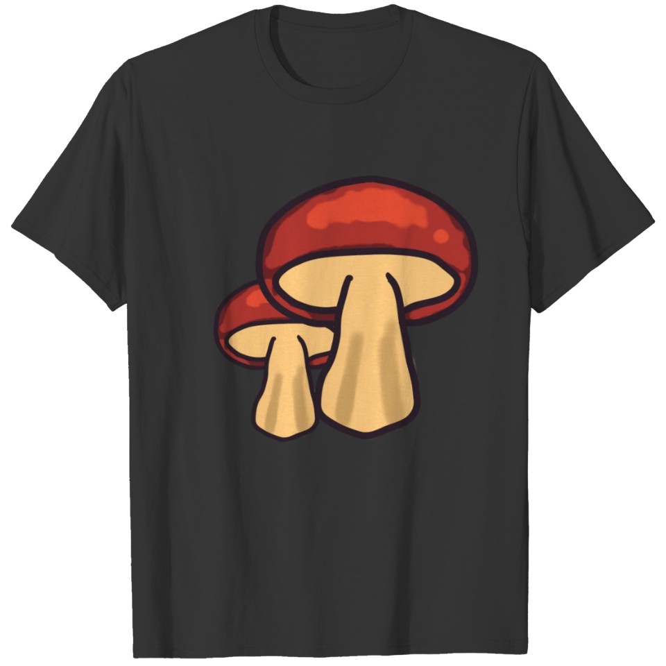 Cartoon mushrooms T-shirt