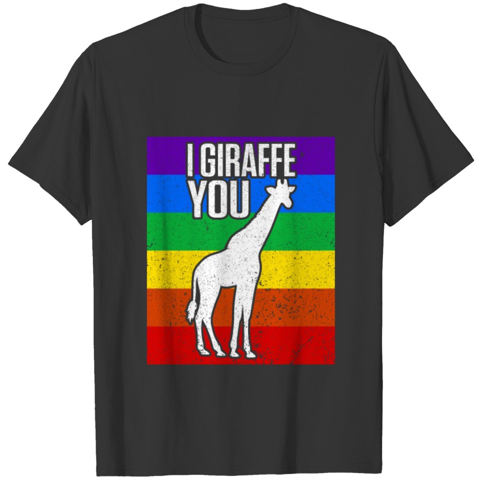 I Giraffe You Love Romantic Couples T Shirts