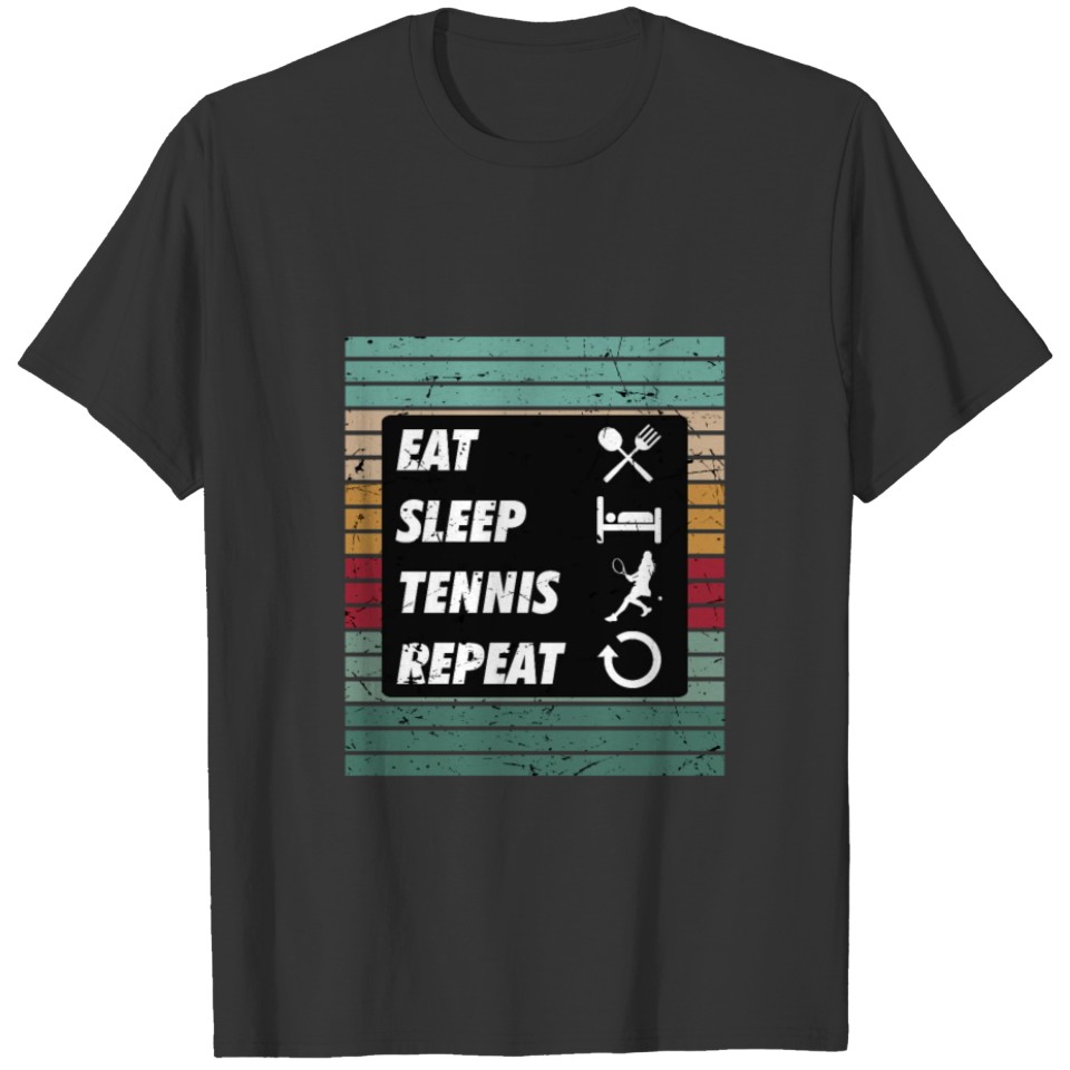 Eat Sleep Tennis Repeat T-shirt