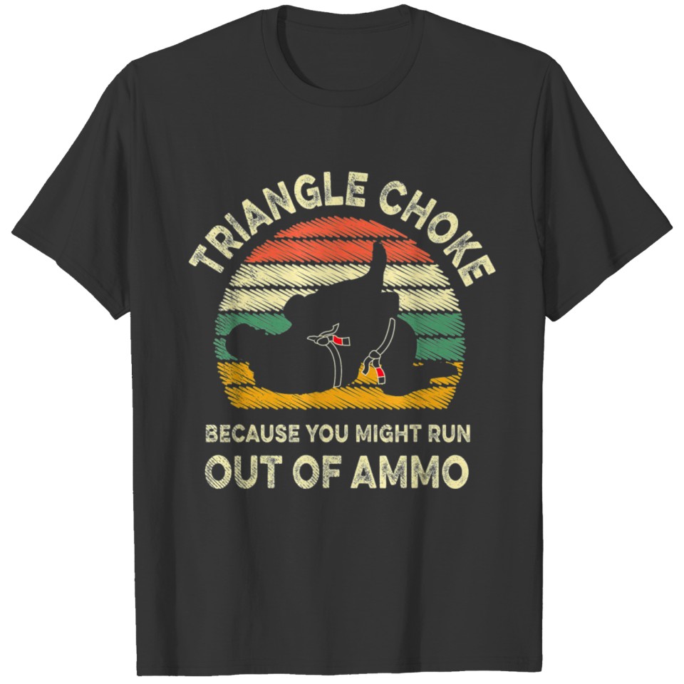 Jiu jitsu retro vintage Triangle choke BJJ MMA T Shirts
