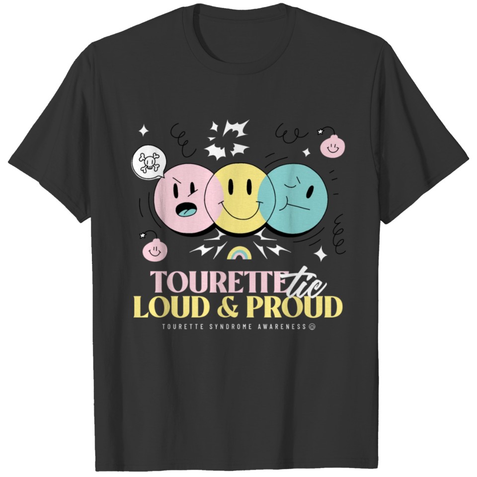 Tourette Tie Loud And Proud T-shirt