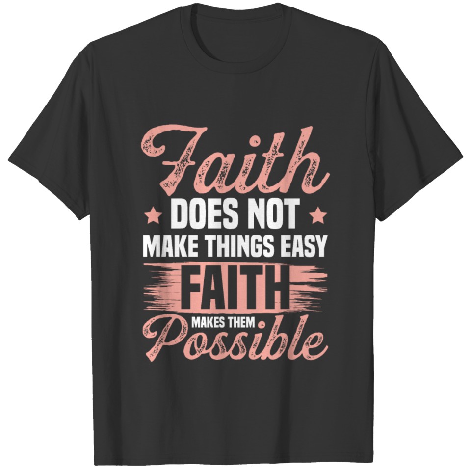 faith god bible T-shirt