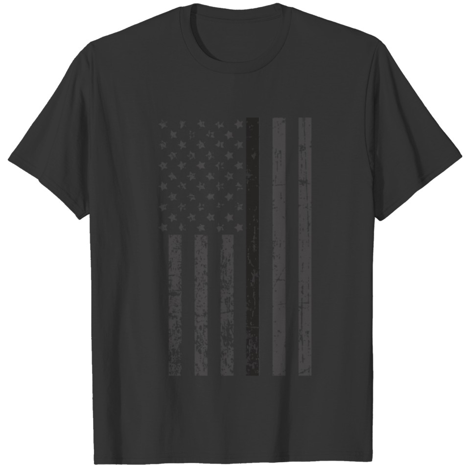 Corrections Officer Flag Gifts T Shirts Thin Silver L