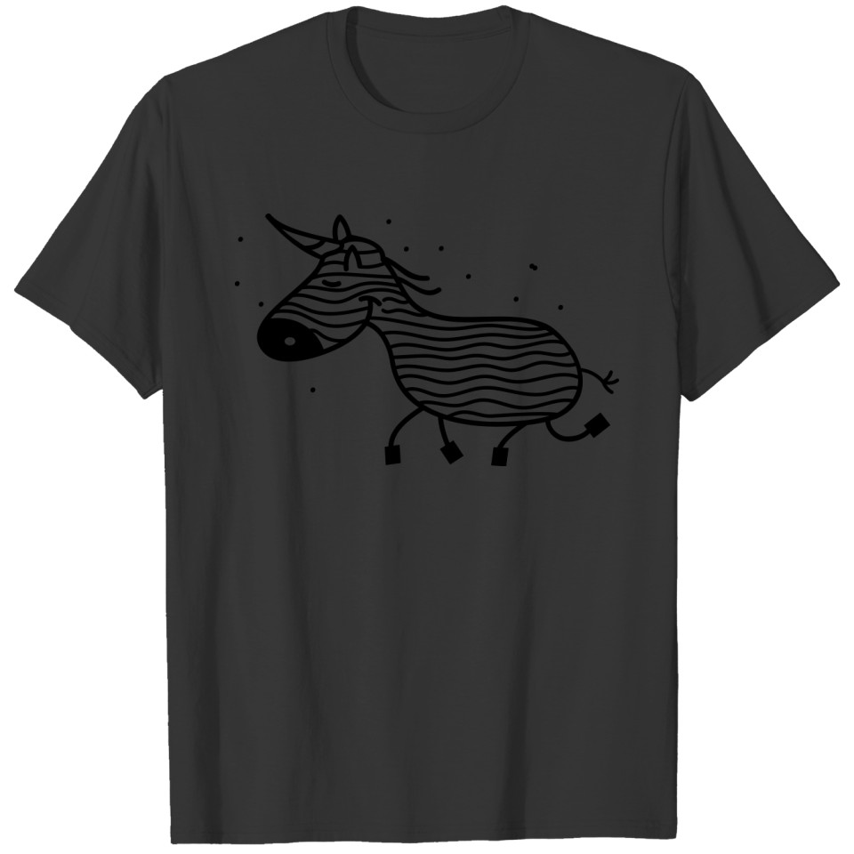 Unicorn zebra funny T-shirt