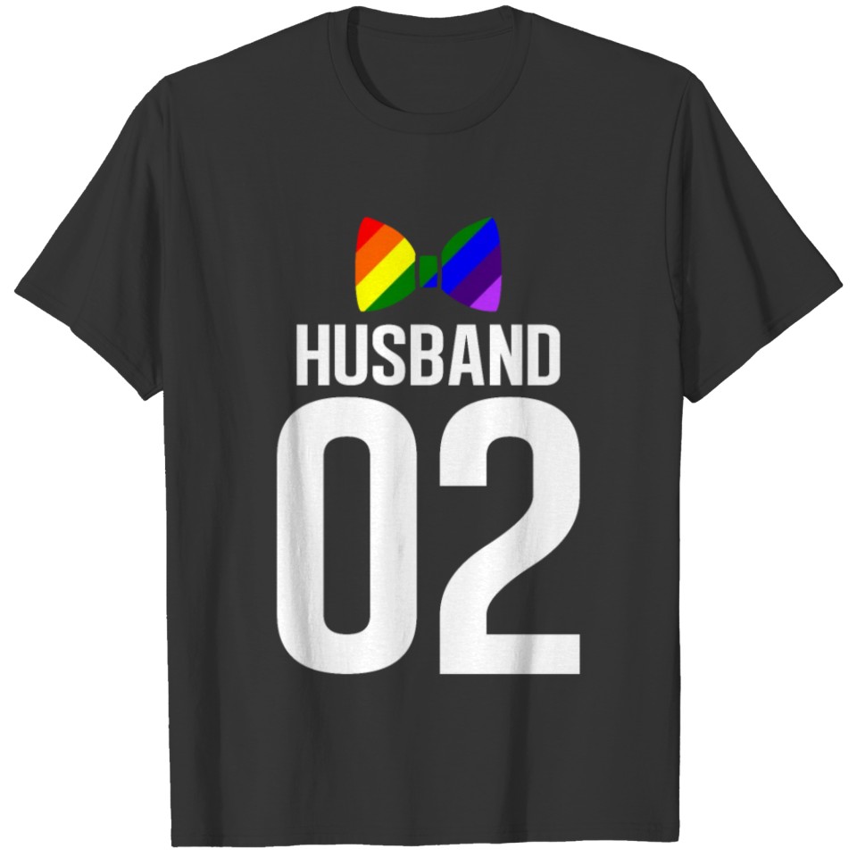 LGBT Pride Gay Bachelor Party Husband 2 T-shirt