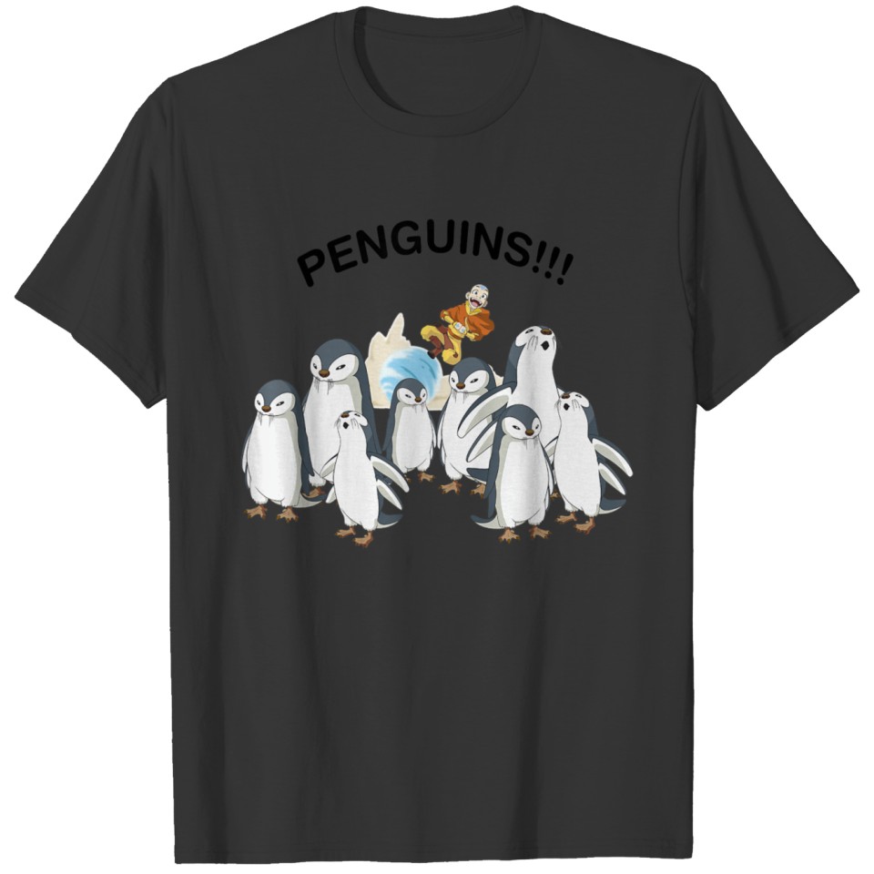 Avatar The Last Airbender Aang And Penguins 606 T Shirts