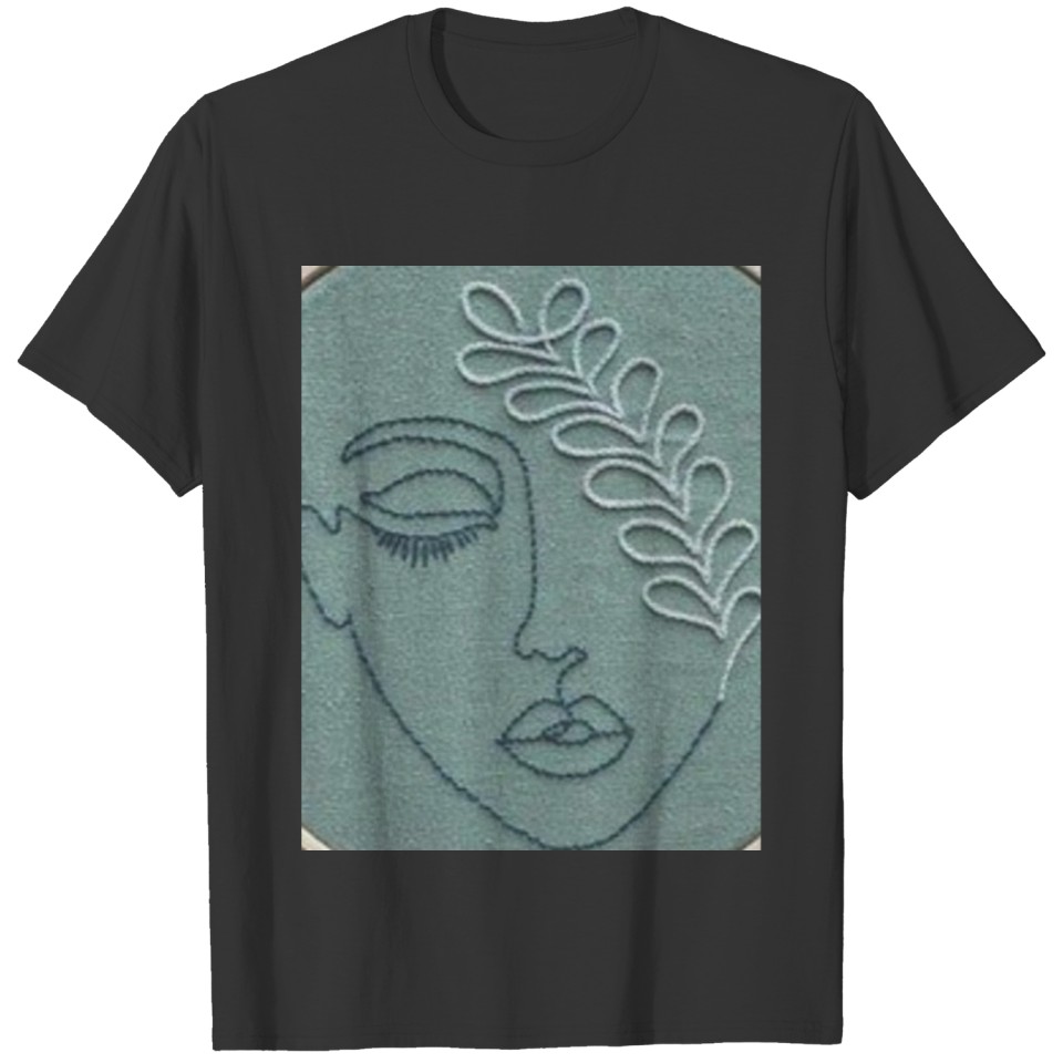 Unique Embroidered look print T-shirt