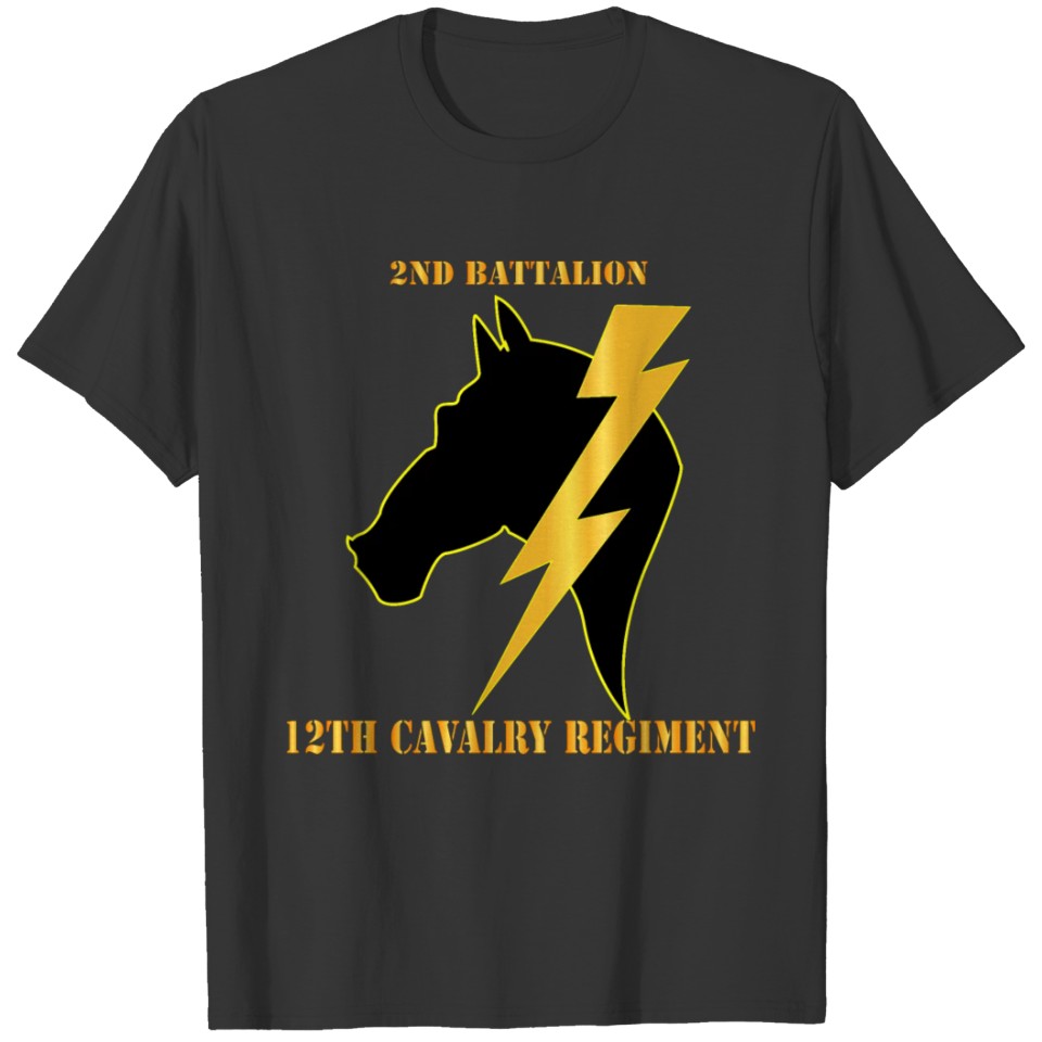 Army 2nd Battalion 12 Cavalry Regiment T-shirt