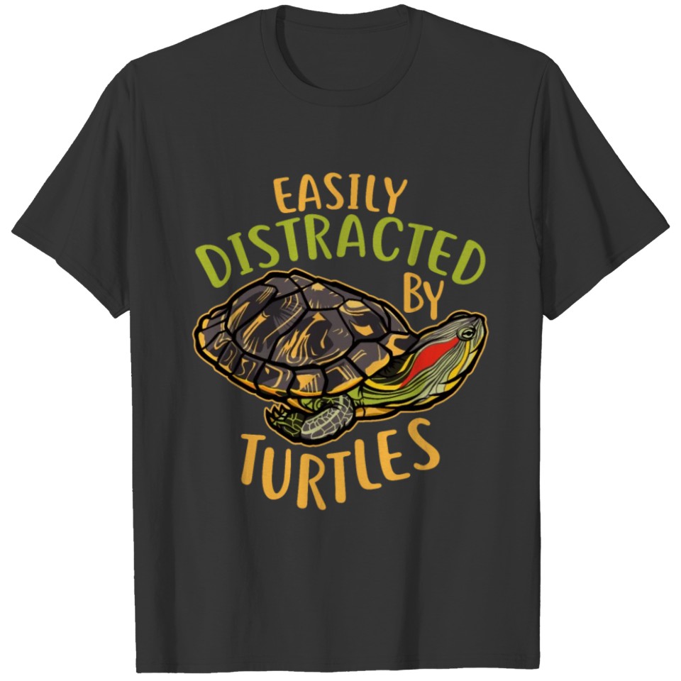 Distracted By Turtles T-shirt