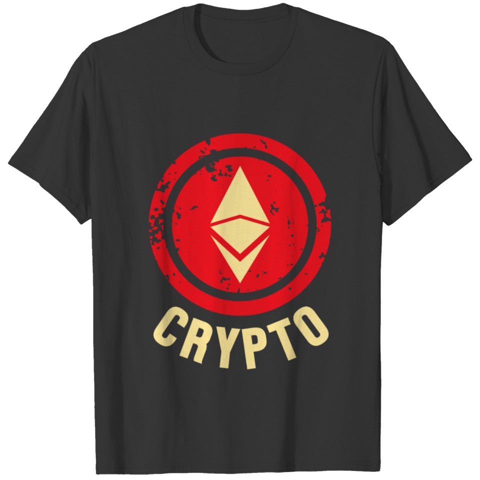 Crypto Ethereum Money BTC Bitcoin Cryptocurrency T-shirt