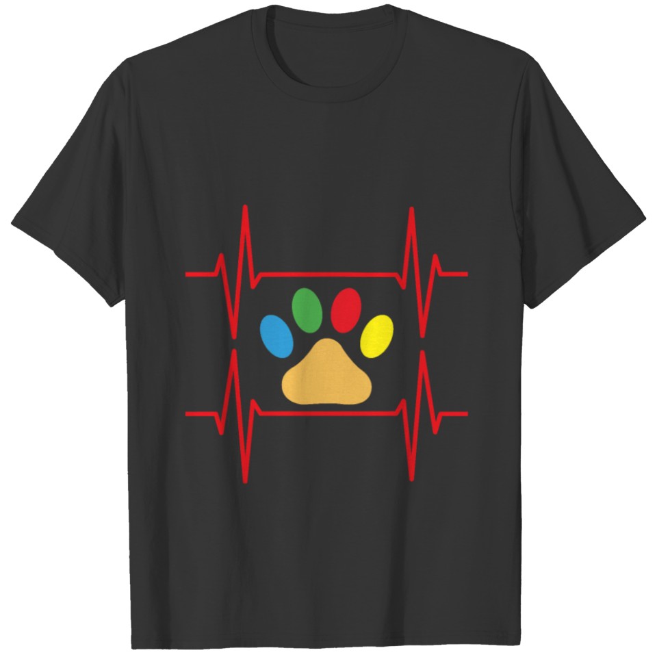 Dog Heart Beat T-shirt