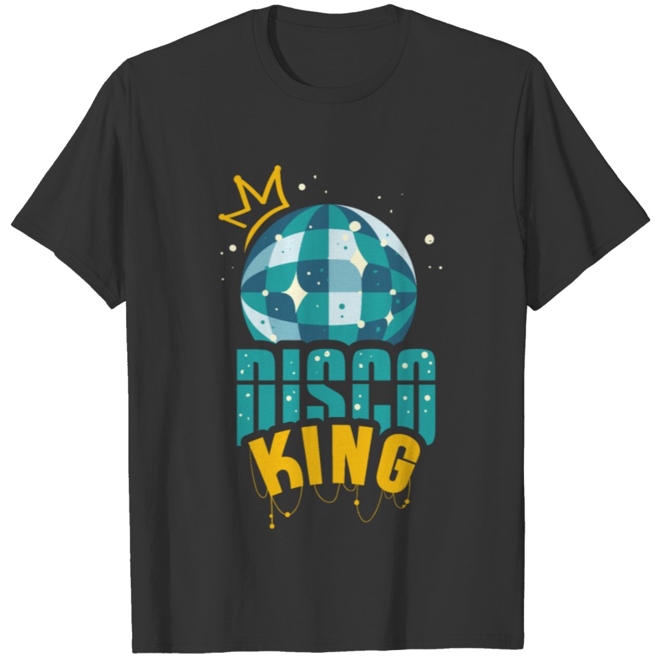 Disco King 1970s I Vintage 70s Dance Party T-shirt