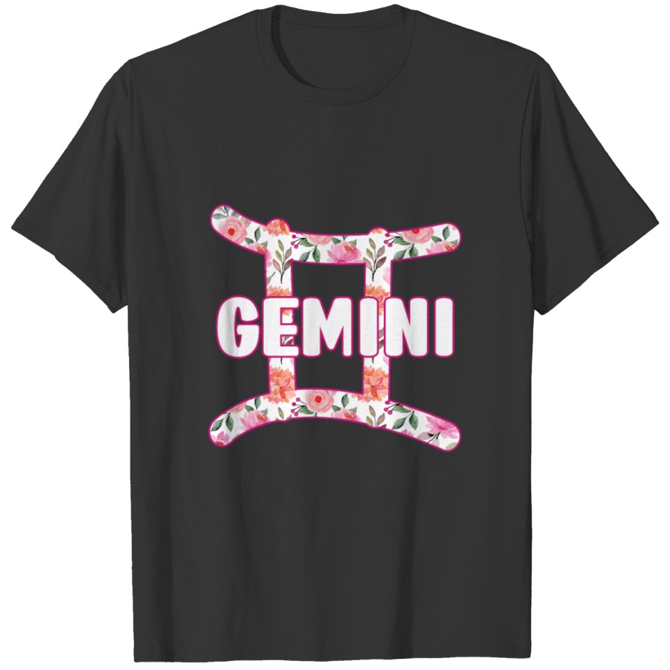 Gemini Zodiac Sign Birthday Gifts Horoscope Woman T Shirts
