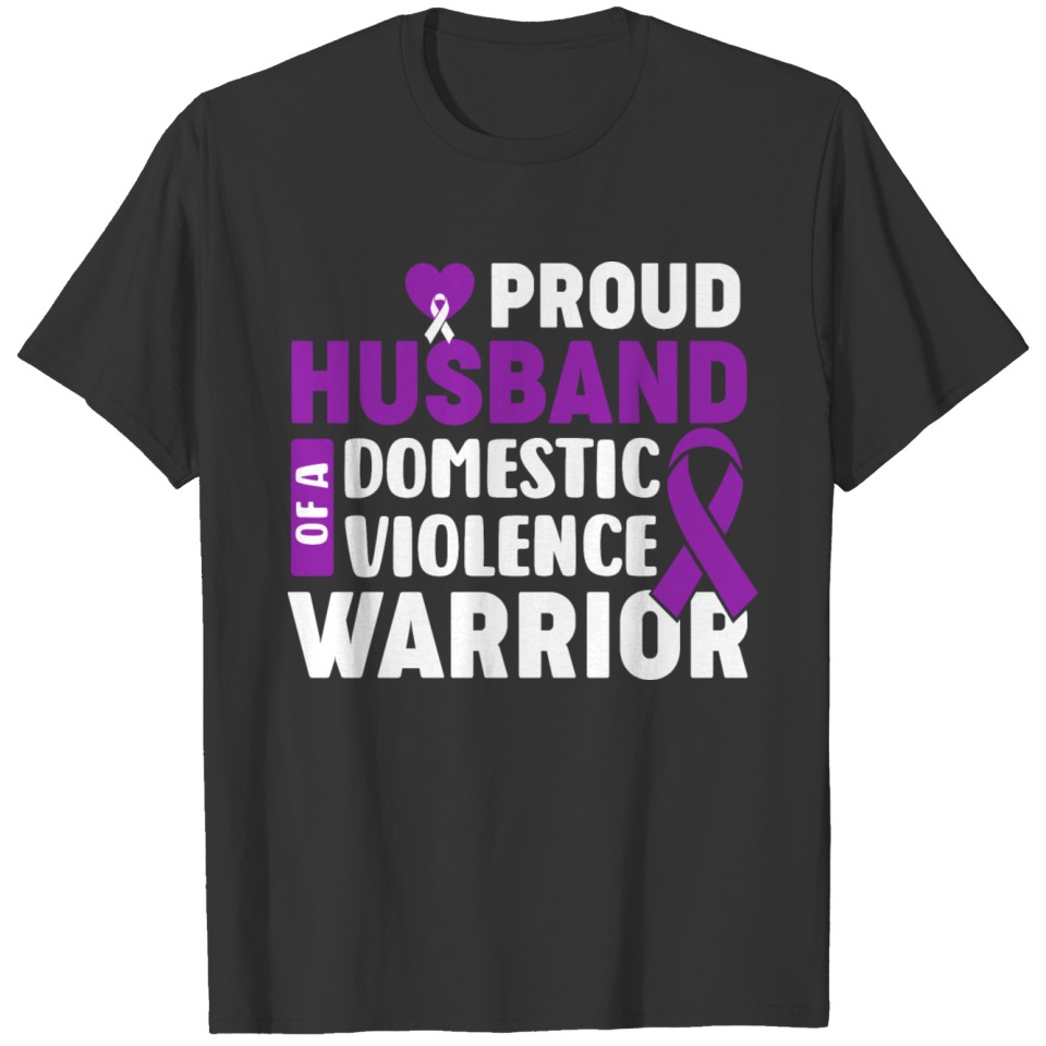 Husband Domestic Violence Awareness T Shirts Men