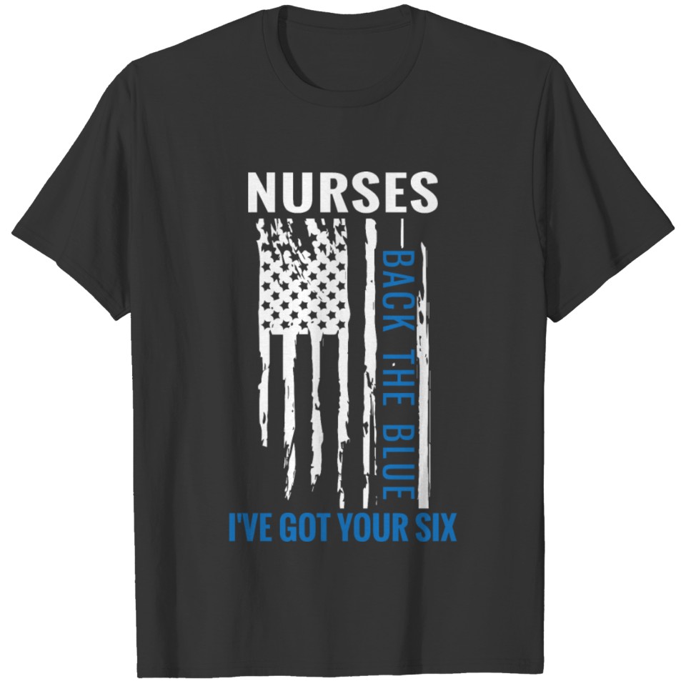 Nurses Back The Blue Nursing Nurse T Shirts