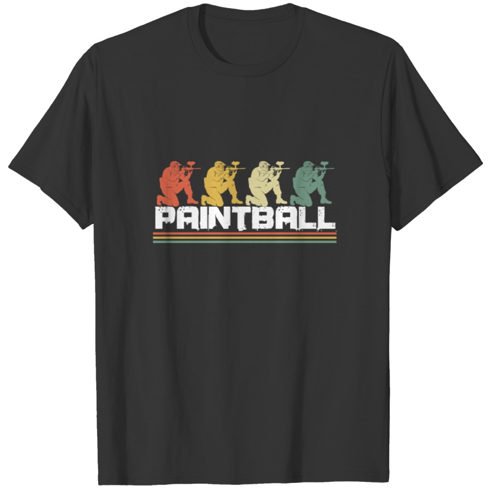 Paintball Vintage Retro Air Guns Extreme Team T-shirt
