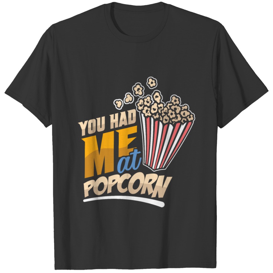 Movie Watching Cinema Popcorn Movie Binging T Shirts