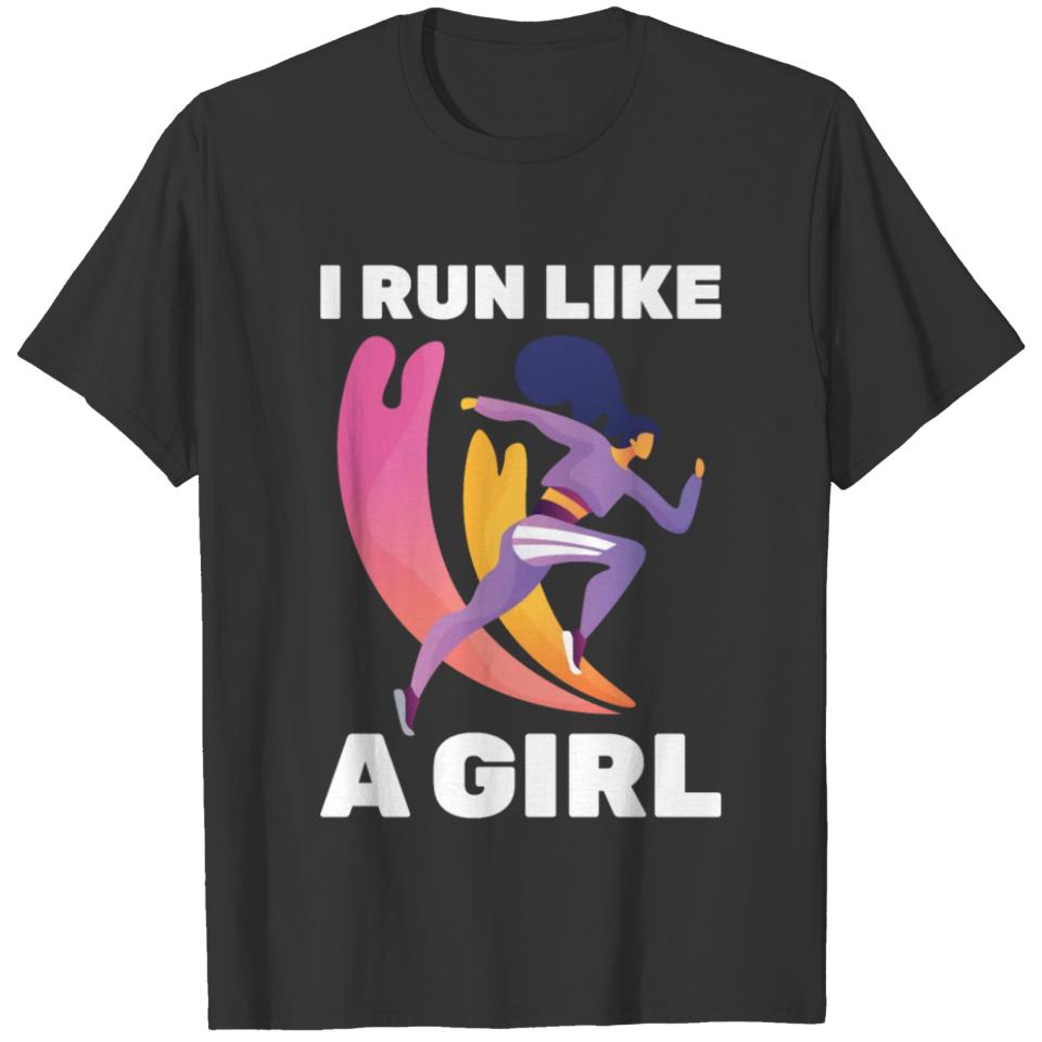 Running - A Girl Likes To Run - Marathon - Jogger T-shirt