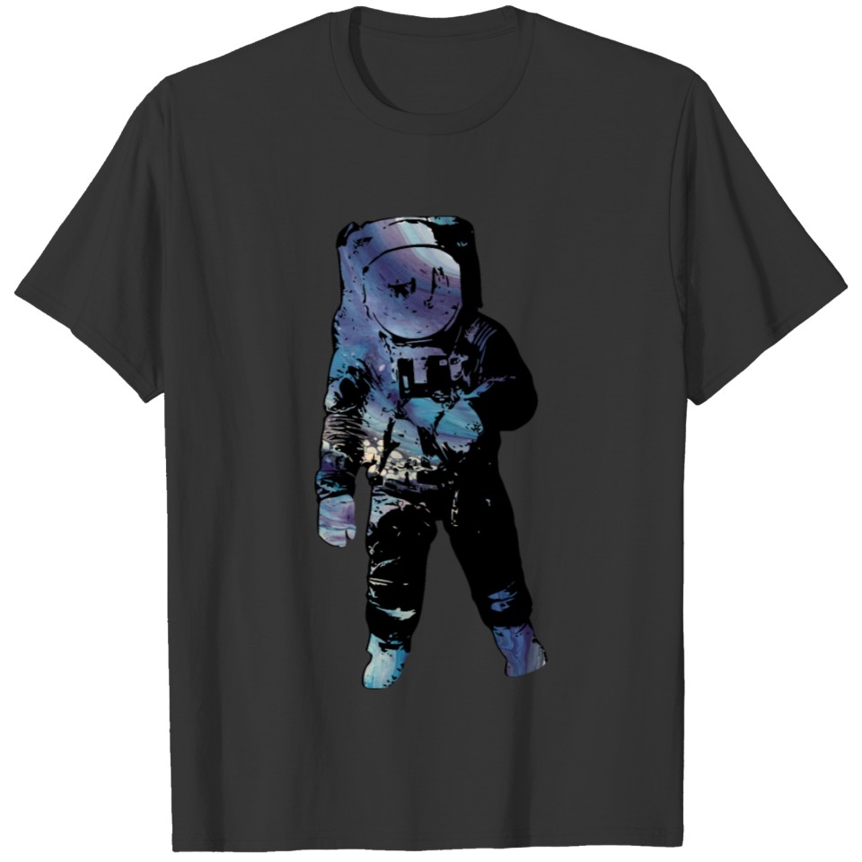 Psychedelic Astronaut - Marble Galaxy T-shirt