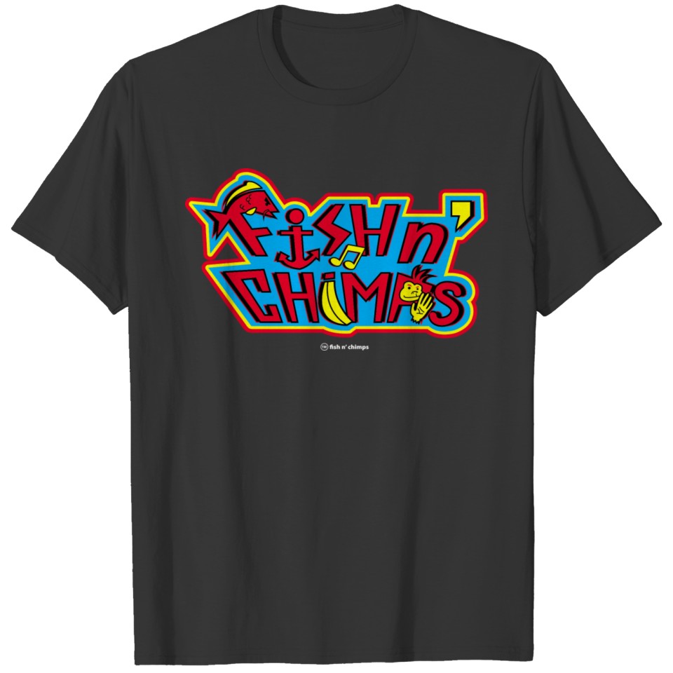Fish n' Chimps Classic Logo T Shirts