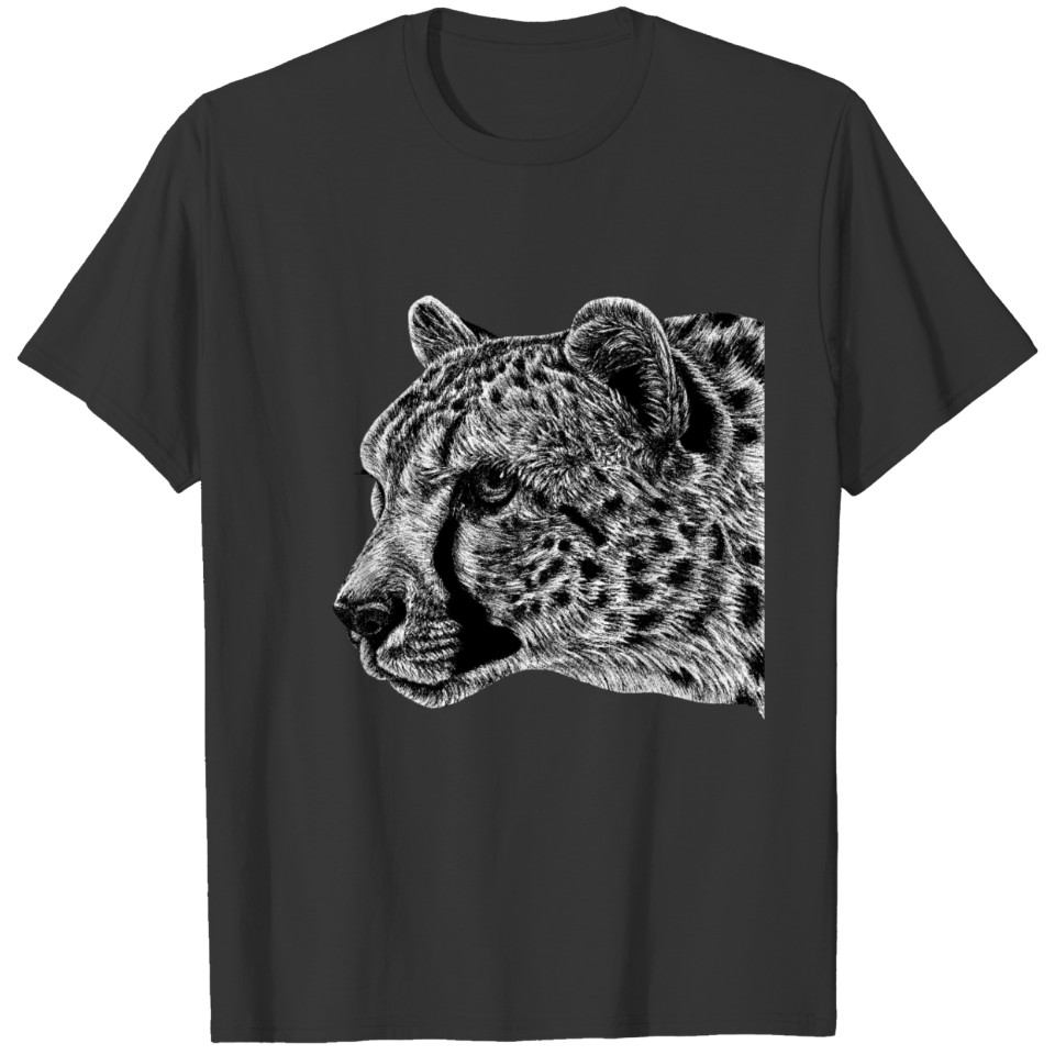 Cheetah portrait T-shirt