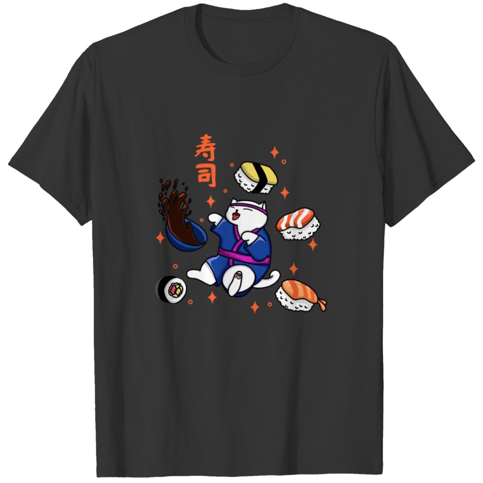 Cat Sushi Chef T-shirt