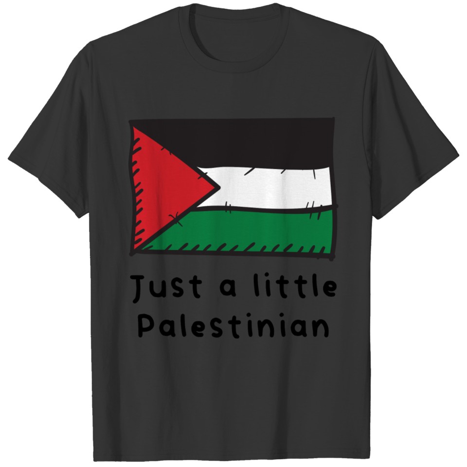 Just A Little Palestinian Funny Palestine Flag T-shirt