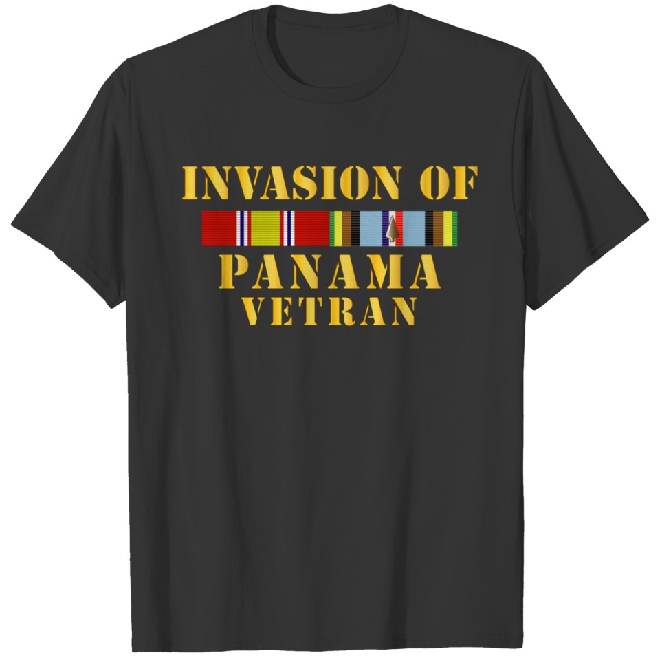 Army Panama Invasion Veteran w EXP SVC T-shirt