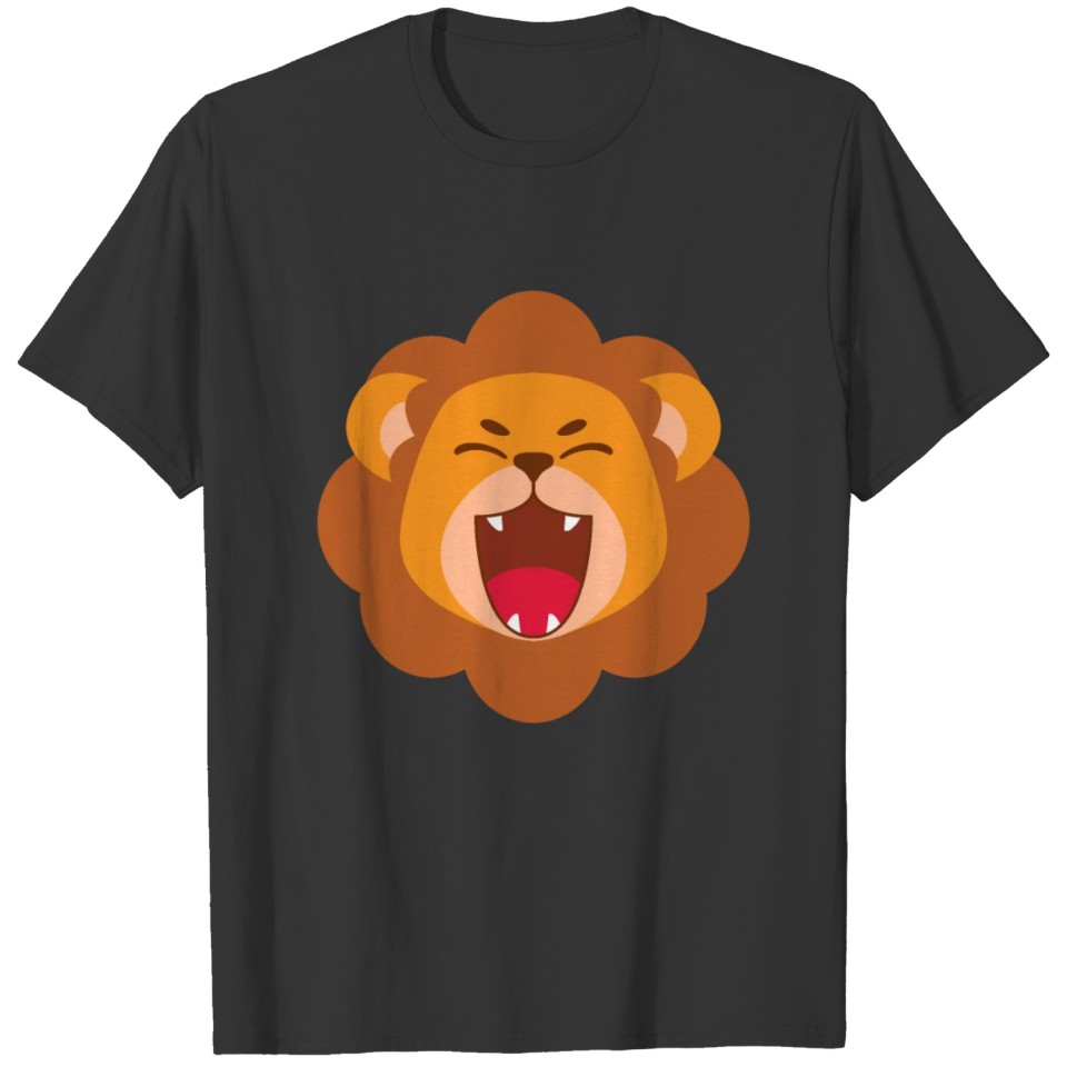 Sweet & Cute Lion Head Icon T-shirt