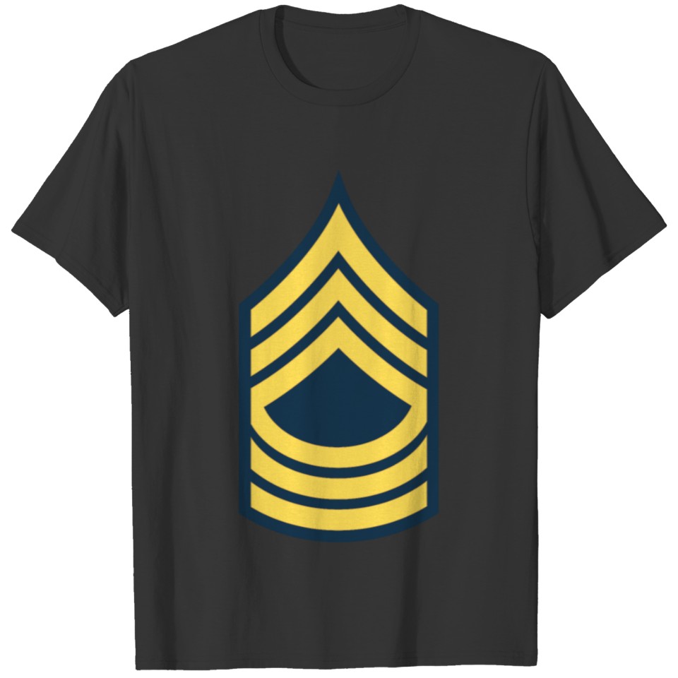 Army Enlisted MSG Master Sergeant Blue wo Txt T Shirts