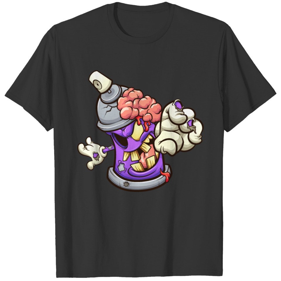 Zombie spray can T-shirt