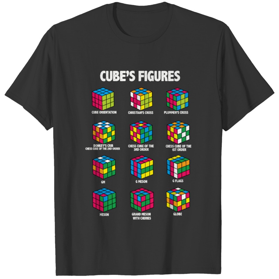 Speedcube Solve Cubes Figures Gift T-shirt