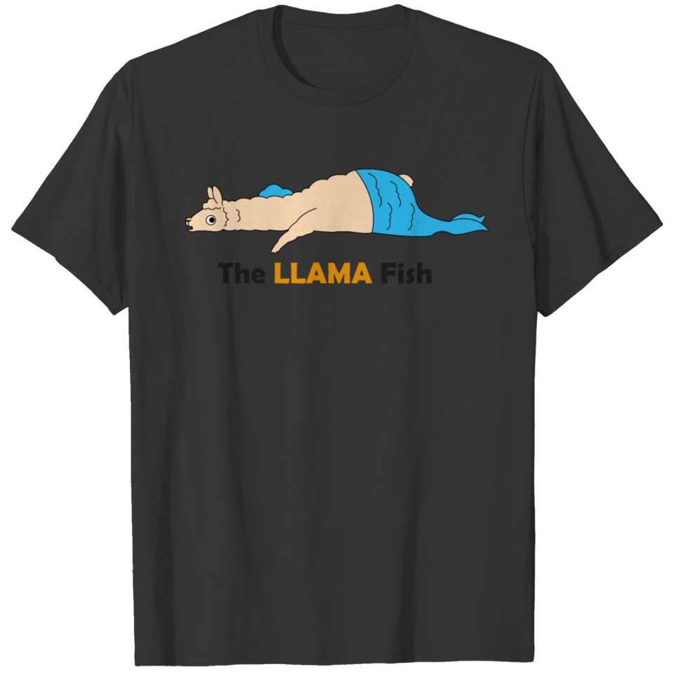 The Llama fish Funny llama with a fishtail T-shirt