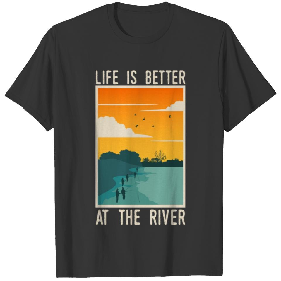 River Rafting Fishing Surfing Divers Swimming T-shirt