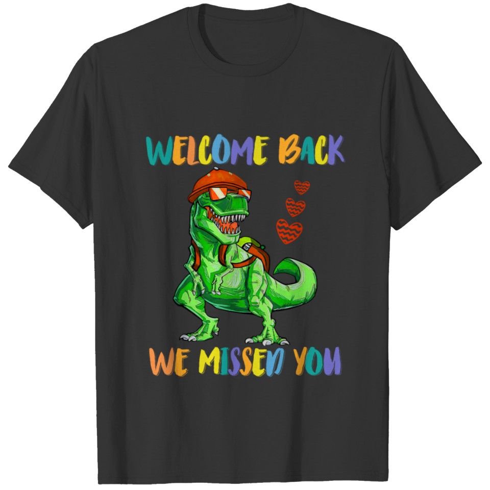 Welcome Back To School Preschool Dinosaur Teacher T-shirt