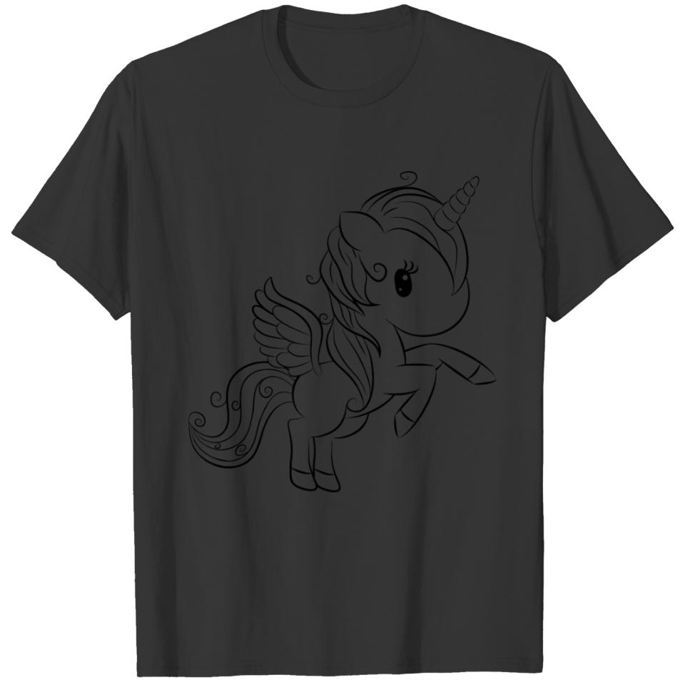 Unicorn Unicorn Cute Lovely animal Horse Girly Gir T-shirt