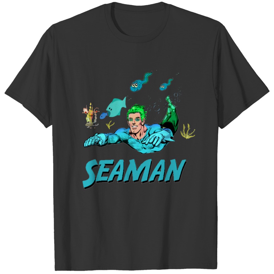 under waster seaman hero logo T-shirt