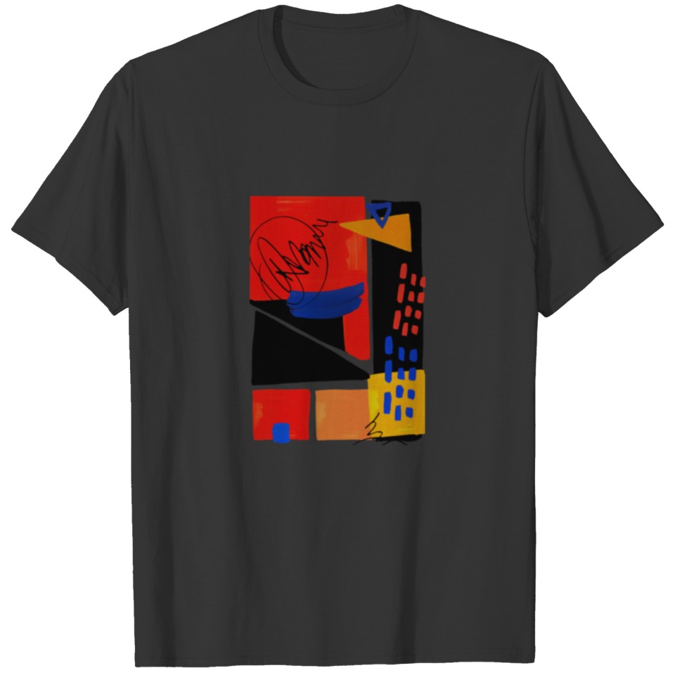geometric shapes design T-shirt