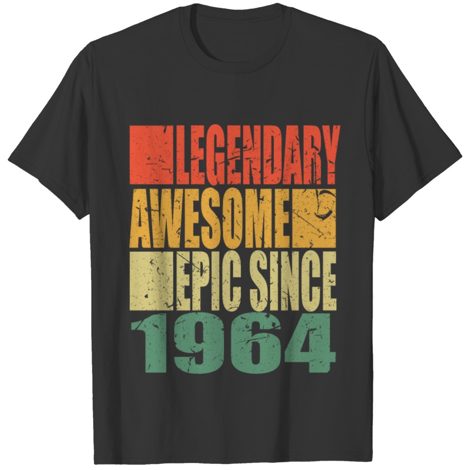 Legendary Since 1964 Saying Birthday T-shirt